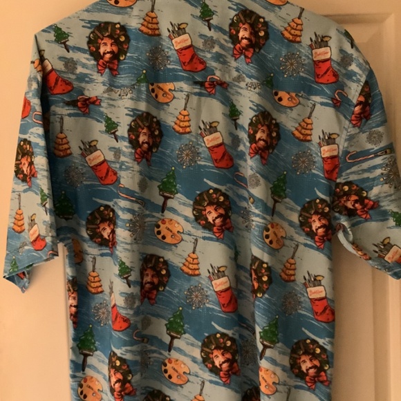 Bob Ross Christmas RSVLTS Shirt - Picture 5 of 5